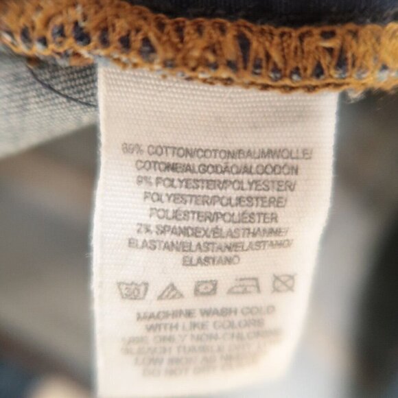 Free People Skinny Jeans Dark Wash Distressed Stretch Urban Outfitters Size 27 - Picture 10 of 11